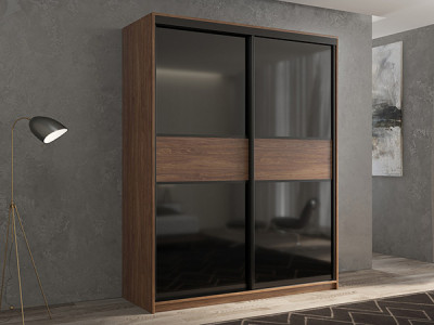 Шкаф-купе Кааппи 12 Морское Дерево Винтаж 140х45х230 см