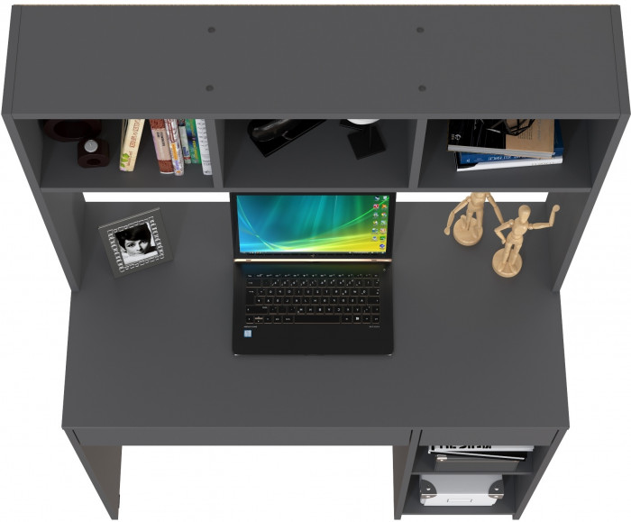 компьютерный стол Комфорт 12.77F, тёмно-серый