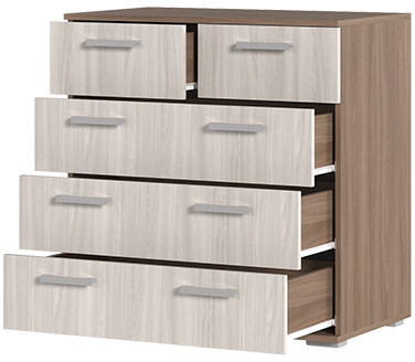 Комод К-5 шимо темный/шимо светлый