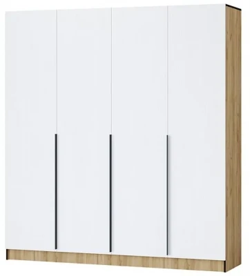 Шкаф Авангард 2000, Белый древесный/Дуб крафт золотой