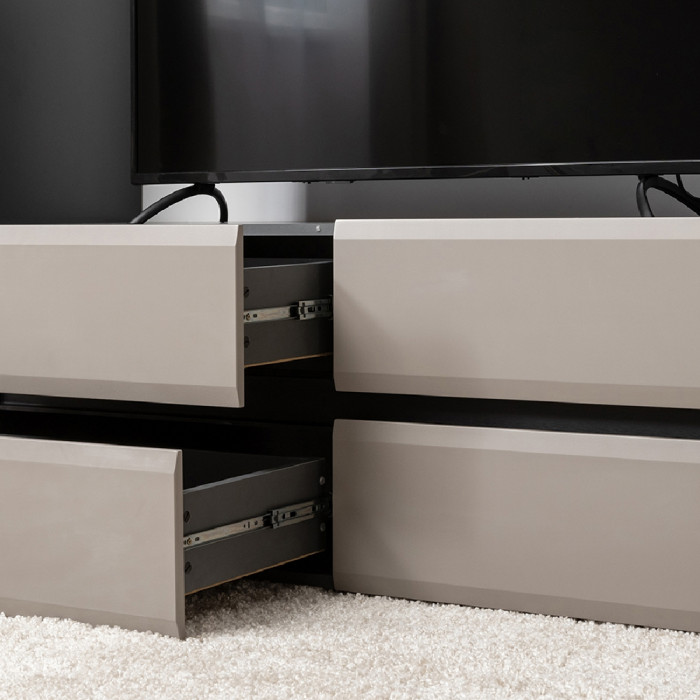 Сидней Комплектация № 009, цвет корпус: антрацит/фасады: МДФ веллюто капучино, ШхГхВ 179,9х41,3х205,2 см., ниша для ТВ 129х41х100 см., универс. сборка