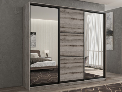 Шкаф-купе Кааппи 3 Эвок Окаменелый 230х60х230 см