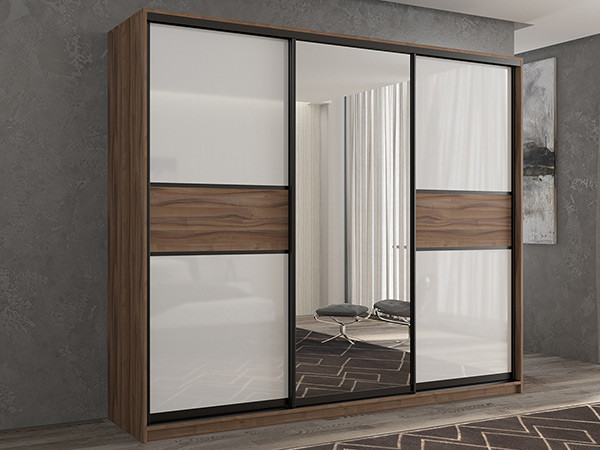 Шкаф-купе Кааппи 10 Орех Тьеполло 210х45х230 см