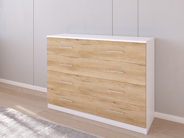 Комод 05/23 120х40х90 Белый/Эвок прибрежный