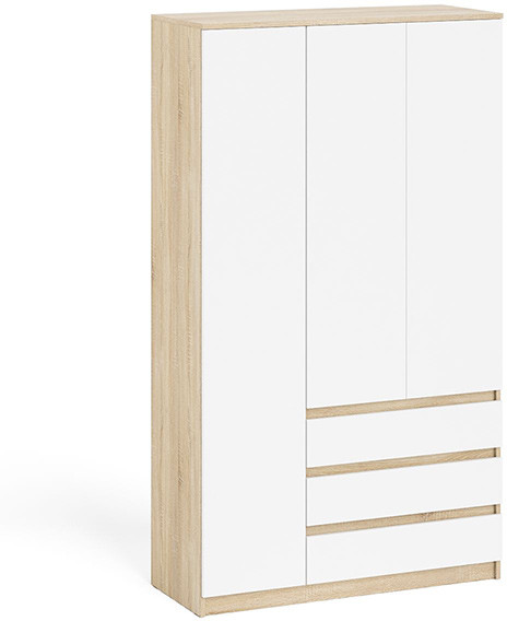 Мори Шкаф МШ1200.1, дуб сонома/белый