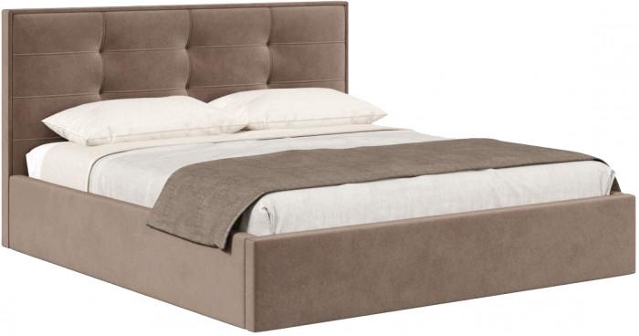 Кровать с подъёмным механизмом 1800 Римини, какао 019