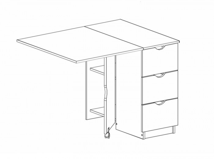 Стол СТ-01 Бодега темный / светлый