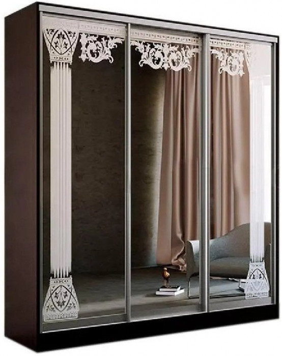 Шкаф-купе Тринити 5 NEW 2000 (Сандал светлый)