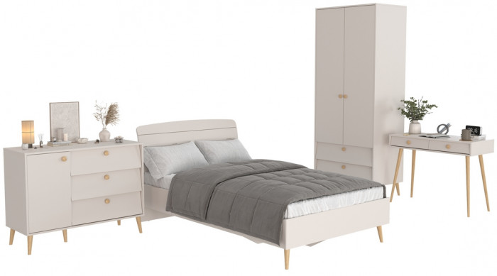 Афина Спальня 06-1200, кашемир серый