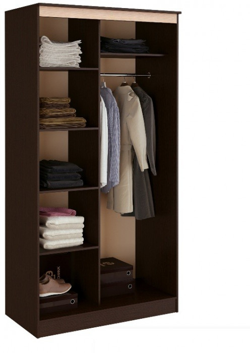 Шкаф-купе двухдверный Сакура, венге/лоредо