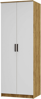 Шкаф двухстворчатый "Евро" ШК-01 крафт/белый