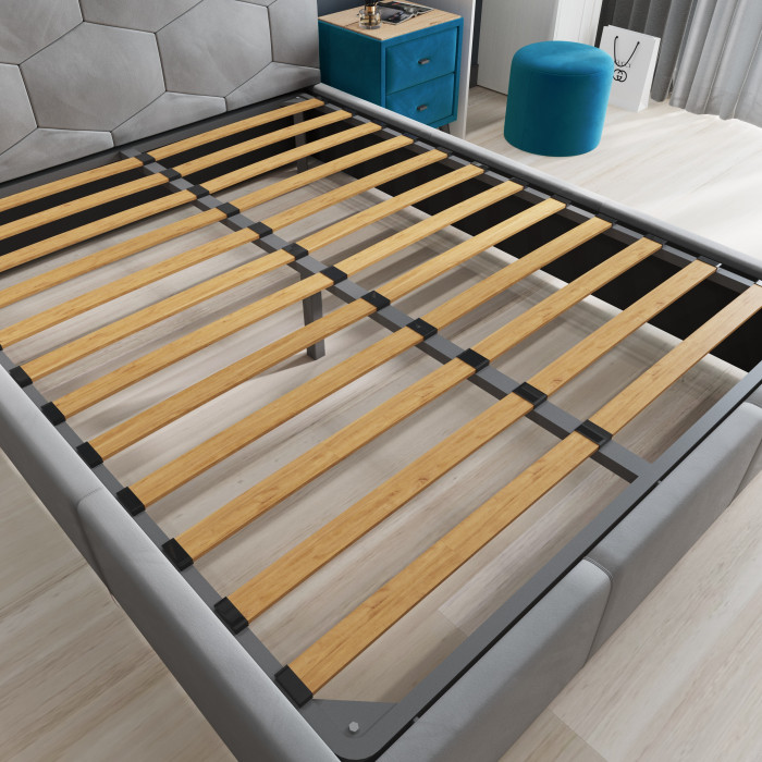 Манука Кровать интерьерная 160 изумруд, ортопед