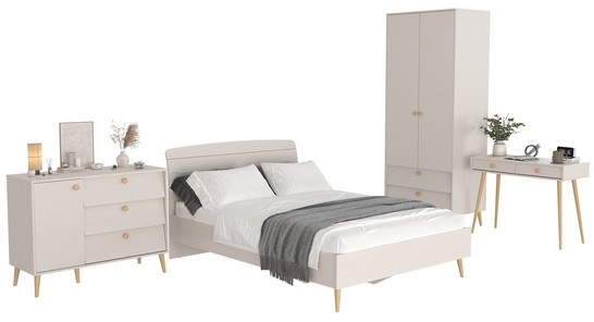 Афина Спальня 06-1400, кашемир серый