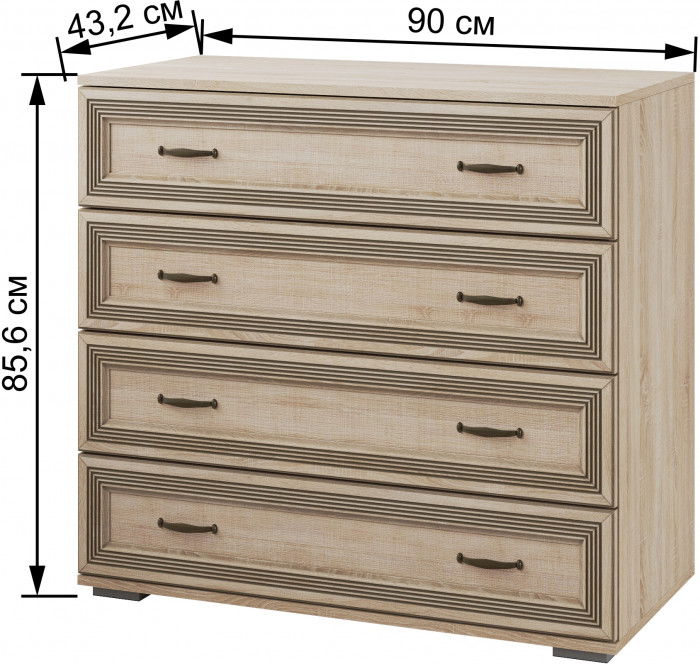 Ливорно Комод ЛК-20 дуб сонома