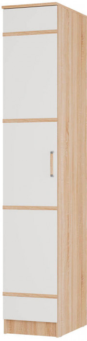 "Сакура" пенал (400х2216х610) дуб сонома/белый