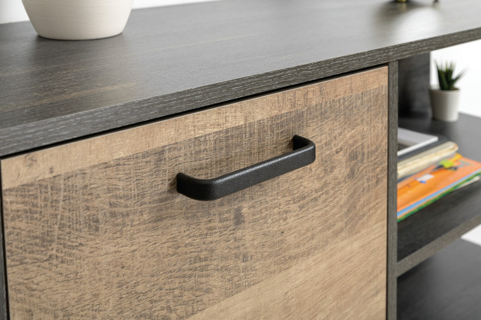 Трувор Гостиная 047, цвет дуб гранж песочный/интра, ШхГхВ 351,8х45,4х194,2 см., универсальная сборка