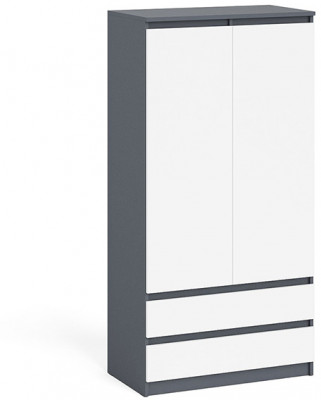 Мори Шкаф МШ900.1, графит/белый