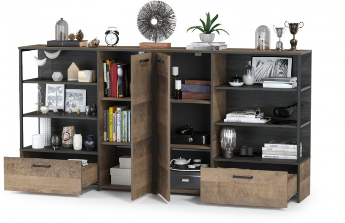 Трувор 13.307.01 Комод + 13.307.01 Комод, дуб гранж песочный/интра