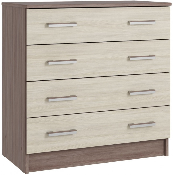 Комод К800, Вотан/Белый гладкий