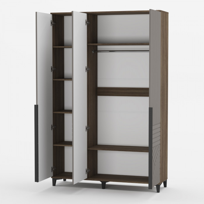 Модульная гостиная Палау МДФ, Табак/Грей софт