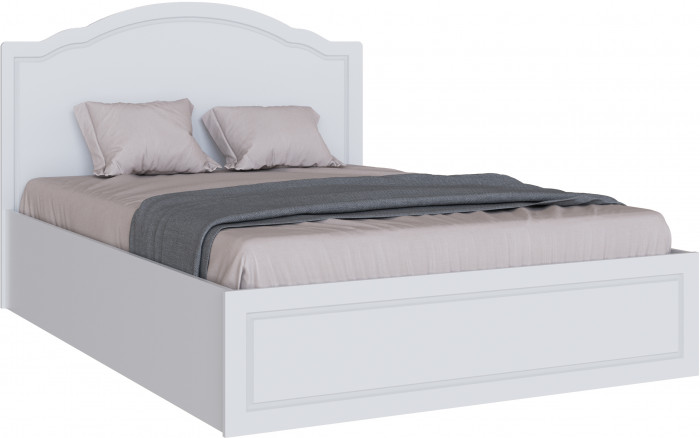 Кровать 1,4 с ортопед. основанием Апполия, Белый/Белый дуб