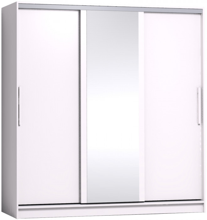 Шкаф-купе с зеркалом Strike 2000 Белый