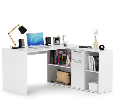 Лайт письменный стол 03.245F, белый шагрень