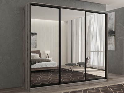 Шкаф-купе Кааппи 1 Эвок Окаменелый 260х60х230 см