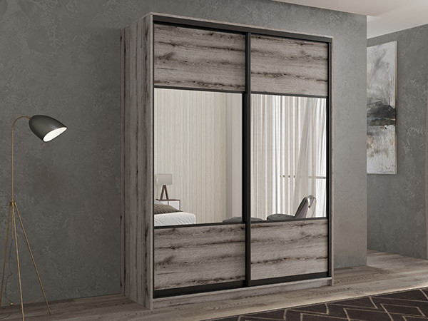 Шкаф-купе Кааппи 6 Эвок Окаменелый 100х60х230 см