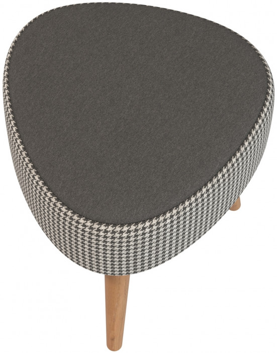 Банкетка 6-5134ТКчёр Ева, ткань чёрная с рисунком