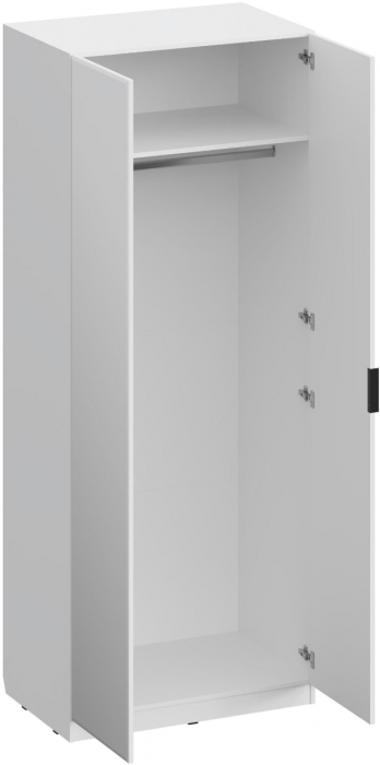 Шкаф 2-х створчатый с зеркалами ШК-4118, Белый