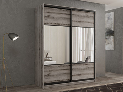 Шкаф-купе Кааппи 6 Эвок Окаменелый 110х45х230 см