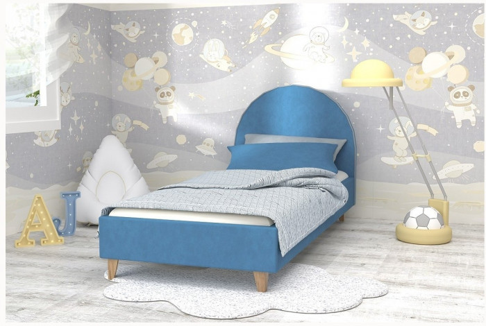 Кровать 0,8 арт.014 (Серый/Дуб Вотан)