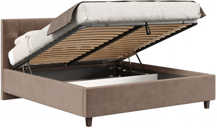 Кровать с подъёмным механизмом 1800 Турин, какао 019