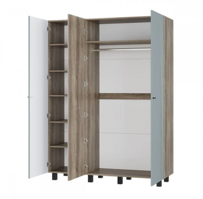 "Олива" ШК-08 Шкаф 3-х створчатый Дуб каньон/МФ11