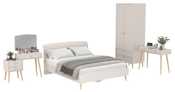 Афина Спальня 08-1600, кашемир серый