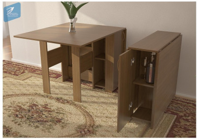 Стол книжка №2 (с баром) (Сонома светлая)