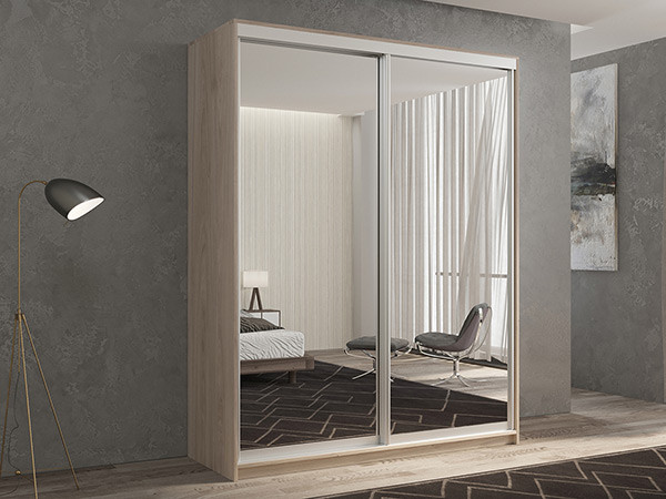 Шкаф-купе Кааппи 1 Кастелло Серый 140х45х230 см