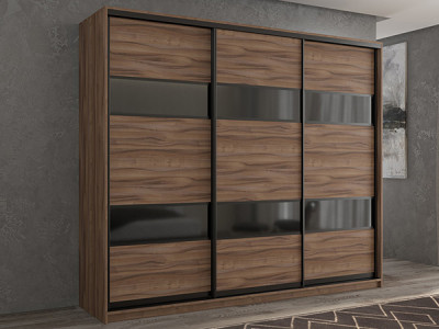 Шкаф-купе Кааппи 7 Орех Тьеполло 210х45х230 см