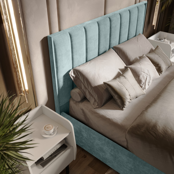 Кровать с подъемным механизмом Мирабель КР-16 (1,6м), Шарли бриз