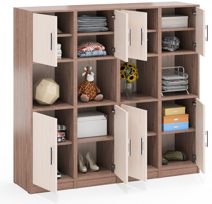 Четыре Пенала С-МД-СК9П к компьютерному столу С-МД-СК9, ясень шимо светлый/ясень шимо тёмный