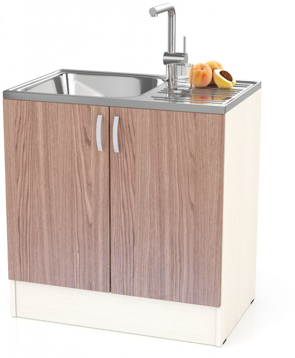 Кухня Мери ШНМ800 Стол под мойку 80 см., дуб/ясень шимо тёмный