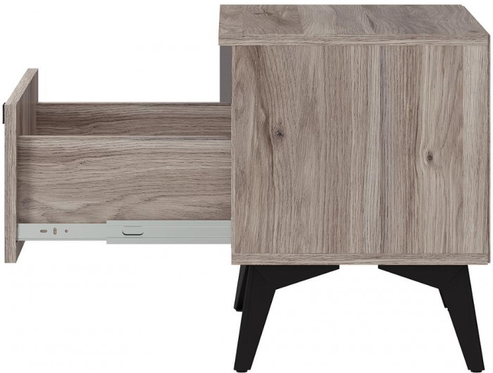 Тумба прикроватная Кассандра ТБ-11, Дуб смоки, МФ14