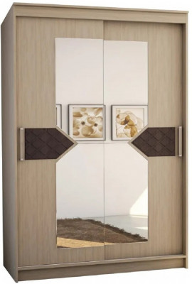 Николь Шкаф-купе 2, Ясень Шимо/Лиственница темная