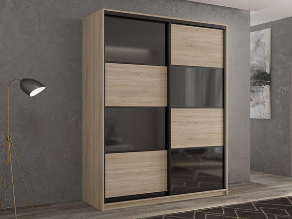 Шкаф-купе Кааппи 13 Сонома Светлый 160х60х230 см