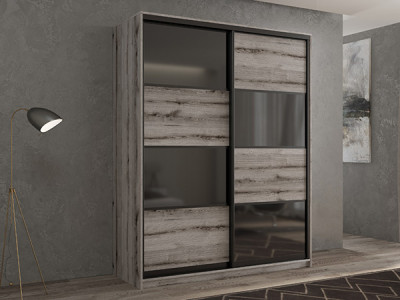 Шкаф-купе Кааппи 13 Эвок Окаменелый 140х45х230 см
