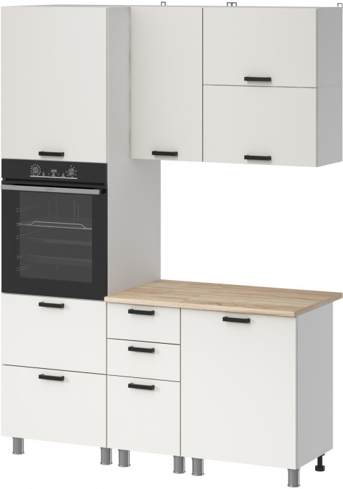 МК Аленушка 1,6м ПД 2 Лаванда Молочный,скоба черный,сонома