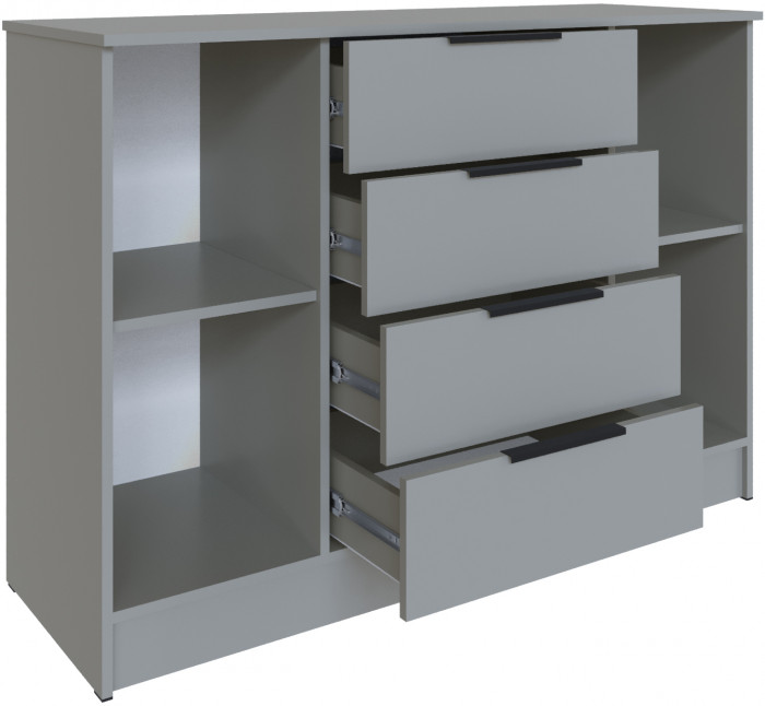 Комод для спальни Мадрид (1,31), Камень серый