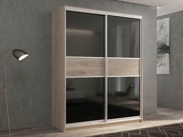 Шкаф-купе Кааппи 12 Кастелло Серый 160х60х230 см