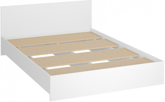 Кровать 140х200 с основанием ДСП Ронда КР-140, белый